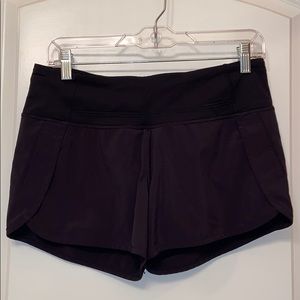 Lululemon Black Run Times Shorts
